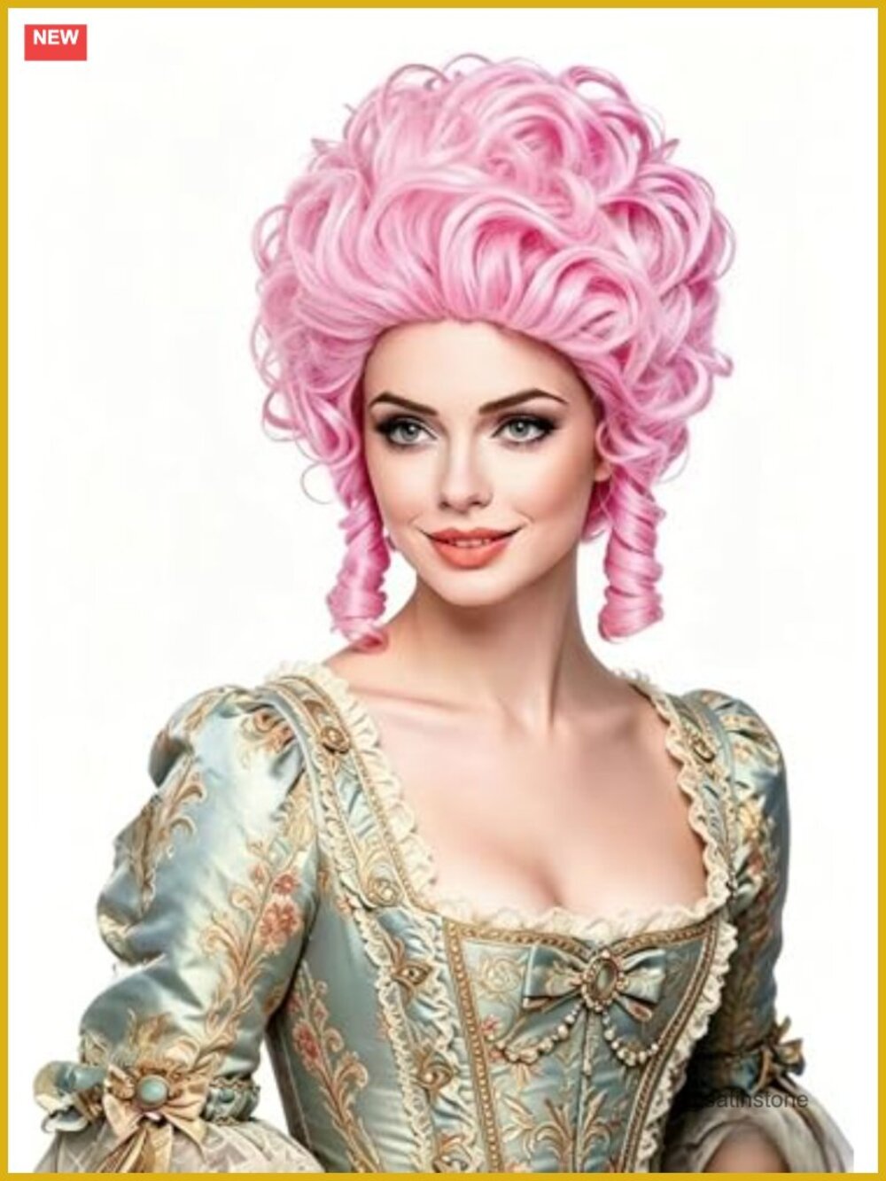 Short Curly Wavy Wig Heat Resistant Synthetic Halloween Cosplay Costume